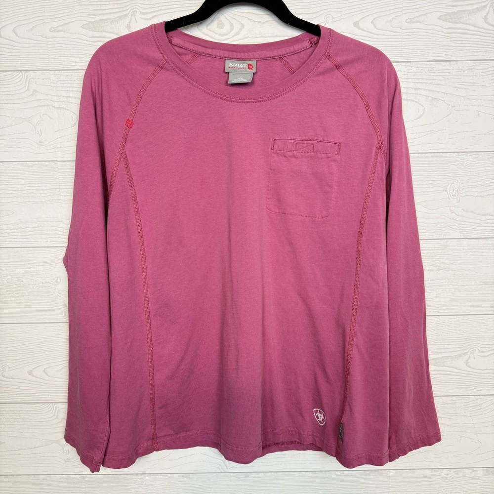 Ariat Women's Long Sleeve FR Tee - Pink